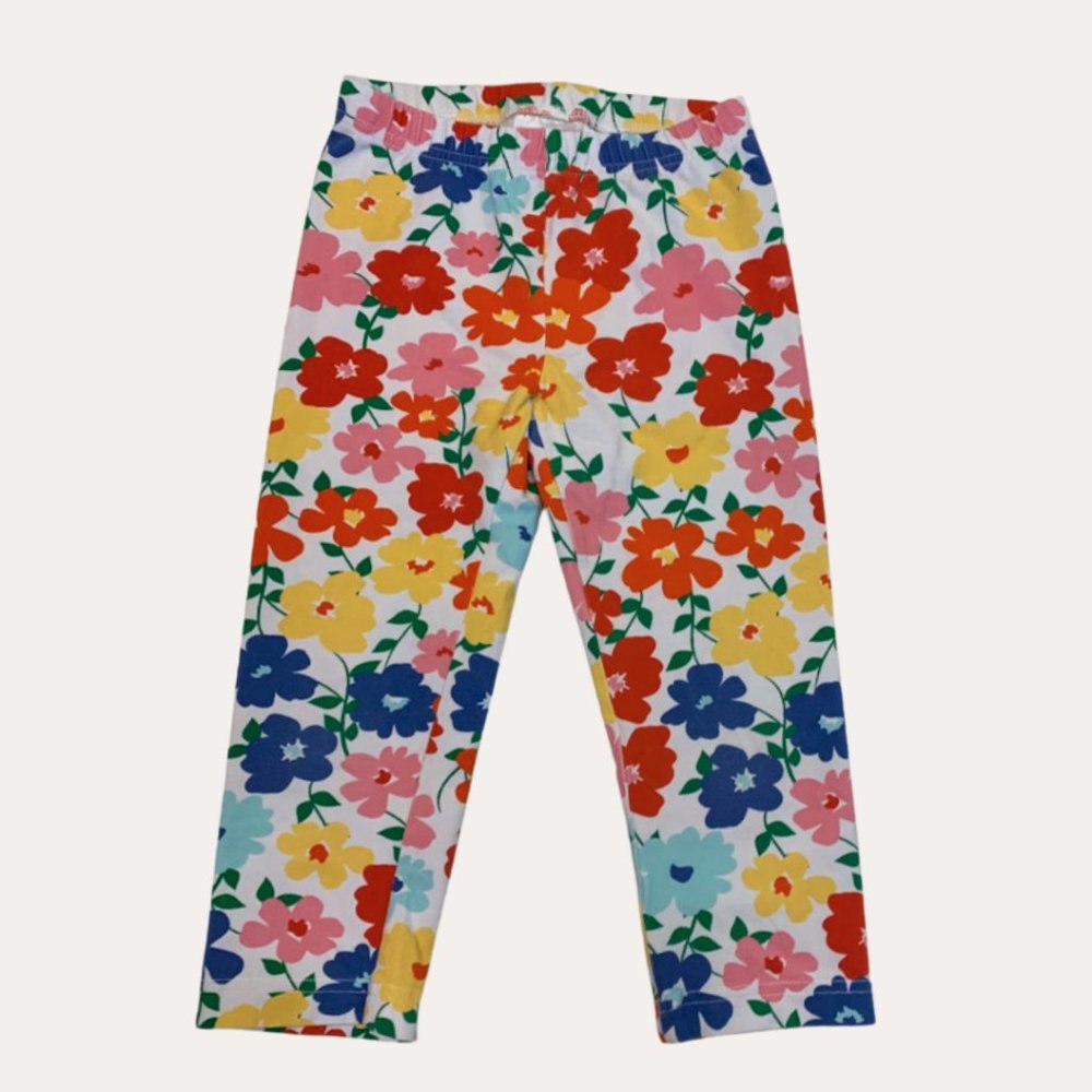 Hanna Andersson Vibrant Floral Capris - Size 130cm